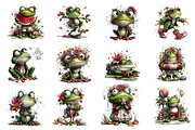 Whimsical Summer Frogs Clipart, an Illustration by Dream Creation (Thumbnail 3 of 6)