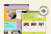 Squarespace Website template, a Squarespace Template by Ciel Lumiere (Thumbnail 2 of 8)