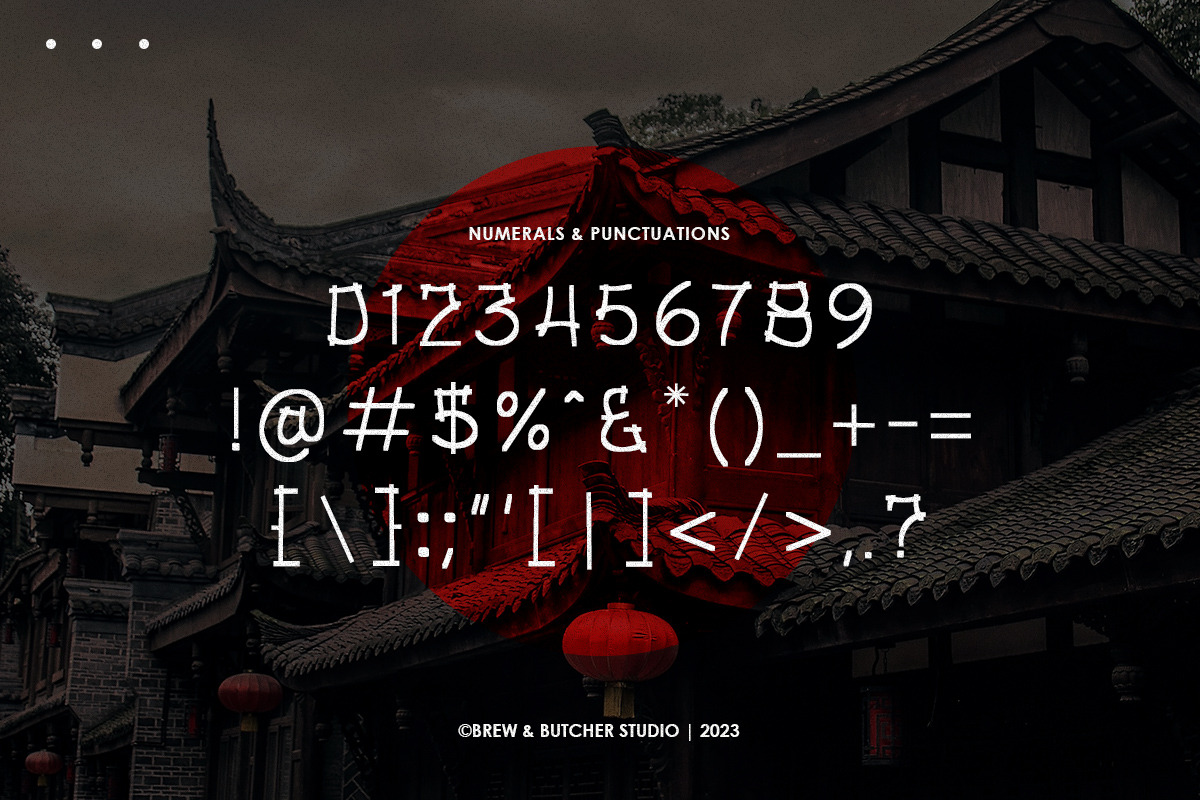 Baoku | Japanese Style Font, a Handwritten Font by Brew & Butcher Studio (Photo 3 of 8)
