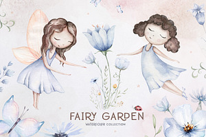 Fairy Garden Watercolor Collection