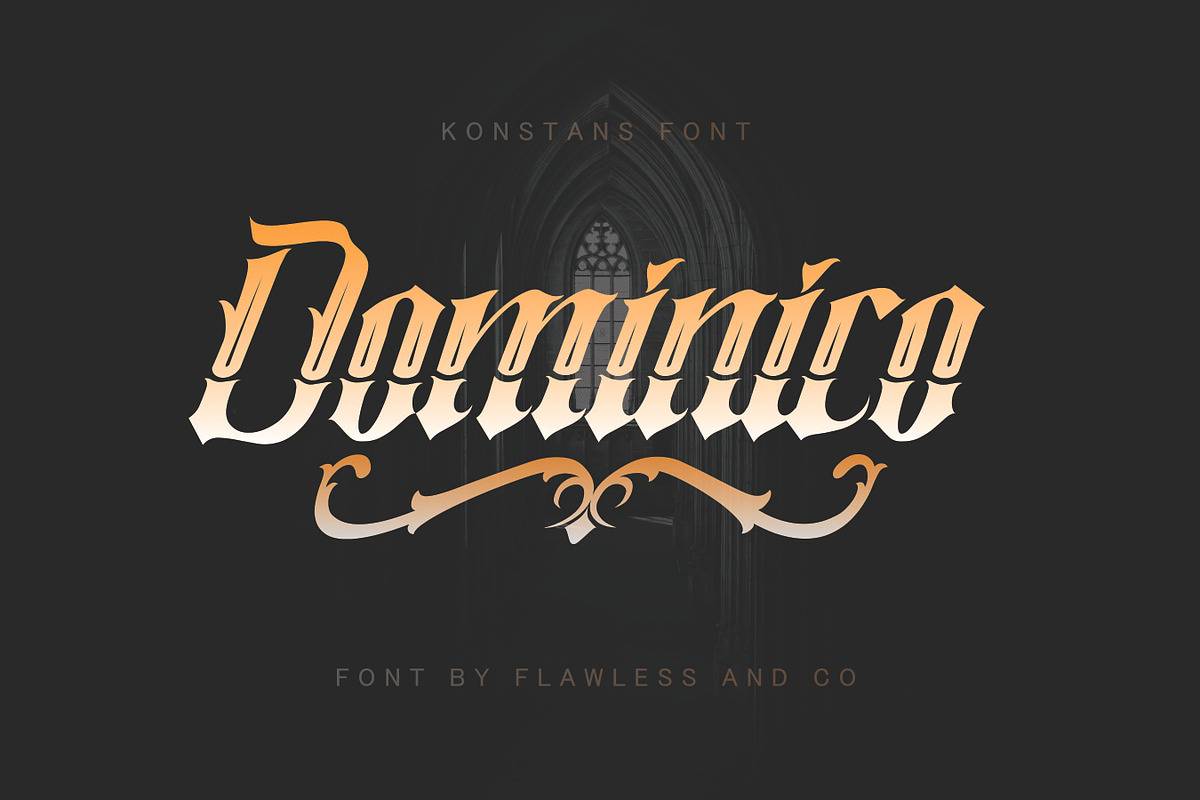 Konstan Tatto Font, a Blackletter Font by Flawless And Co (Photo 4 of 12)