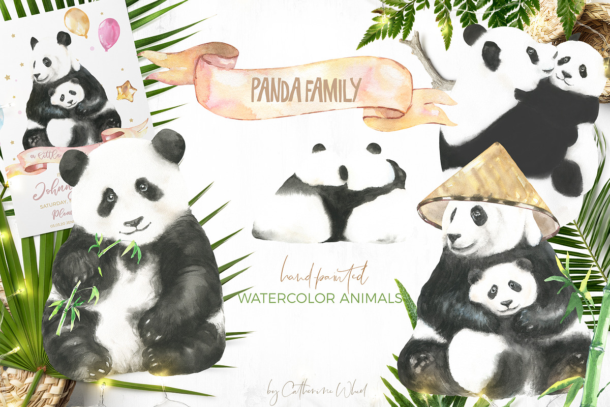 52in1 Whole Shop Bundle Watercolor, an Animal Illustration by Catherine Wheel (Photo 17 of 28)