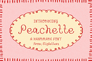 Peachette - A Playful Font, a Handwritten Font by etigletters (Thumbnail 1 of 7)