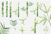 Set of watercolor pandas and bamboo, an Animal Illustration by Watercolor arts (Thumbnail 2 of 3)