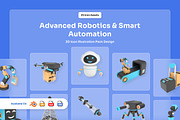 Robotics Automation 3D Icons Pack, a Technology Illustration by twinstd (Thumbnail 1 of 7)