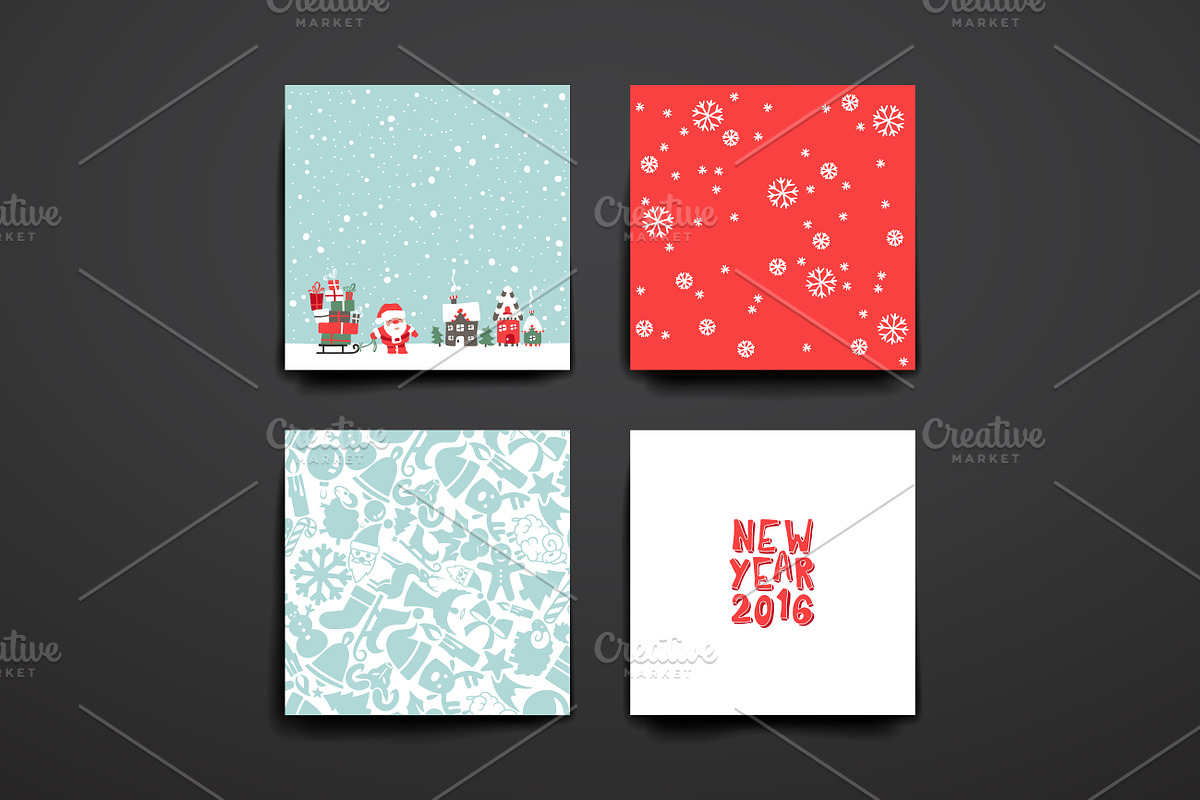 Merry Christmas Card Templates, a Card Template by Palau (Photo 6 of 13)