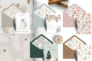 Merry Christmas Clipart Vector Set, an Animal Illustration by Pati Paints (Thumbnail 4 of 17)
