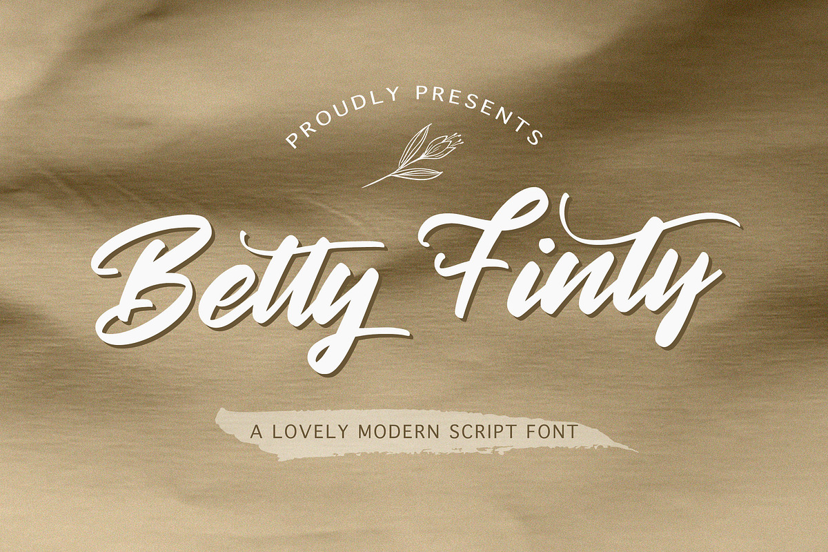 Betty Finty - Modern Script Font