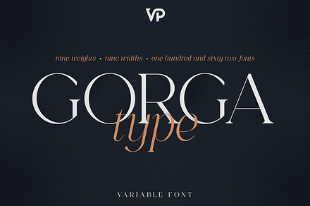 Gorga Type - Elegant Serif Typeface, a Serif Font by VP Fonts
