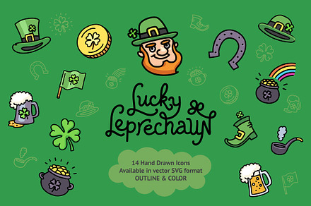 Lucky Leprechaun Icon Collection
