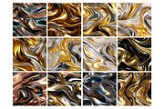 Gold Liquid Seamless Pattern, a Pattern Graphic by Forhadx5 (Thumbnail 5 of 6)