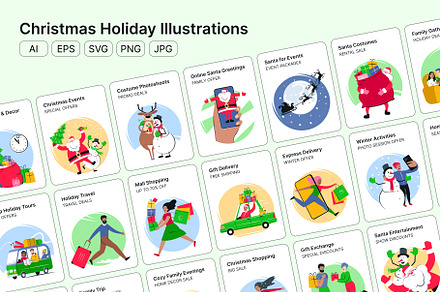 Christmas Holiday Illustrations