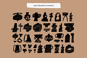 POTTERY SHAPES | HAND DRAWN CLIPART, a Decorative Illustration by Favete Art (Thumbnail 5 of 23)