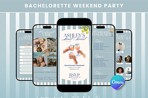 Bachelorette Itinerary Template