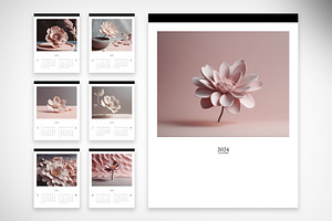 Beautiful 2024 Calendar With Flowers