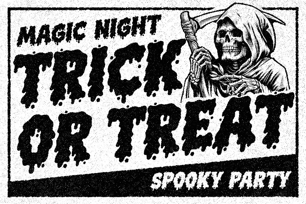 Creepy Bloody a Playful Horror Font, a Blackletter Font by Blankids Studio (Photo 4 of 9)