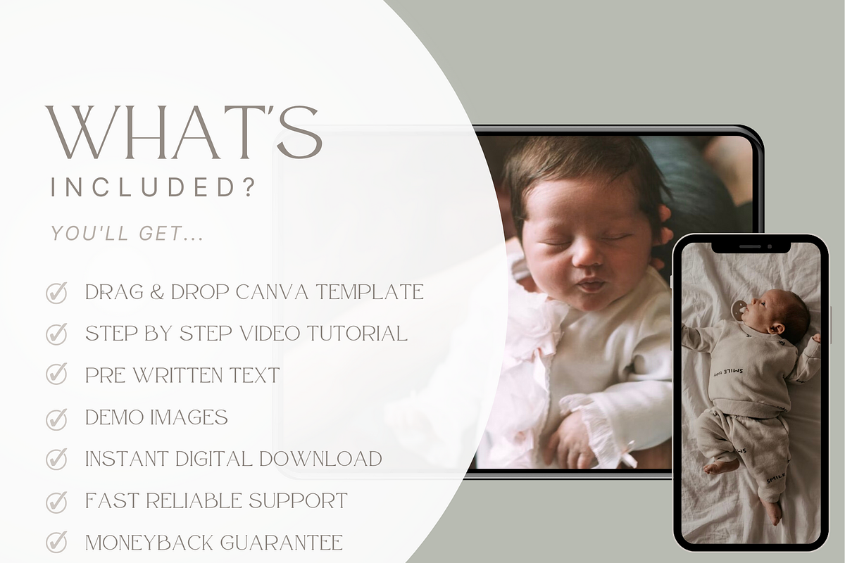 GOLD Newborn Photography Guide, a Magazine Template by Signature Edits (Photo 4 of 11)