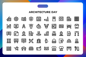 Architecture Day Icons, an Icon by Wencory