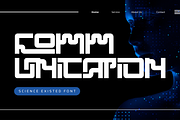 Science Existed - Futuristic Font, a Sans Serif Font by 177Studio (Thumbnail 3 of 8)