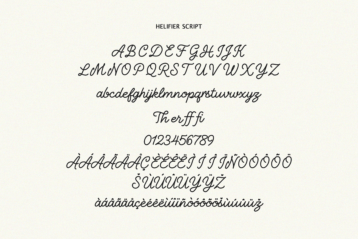 Helifier Duo Script Sans Combination, a Script Font by Maulana Creative (Photo 6 of 7)