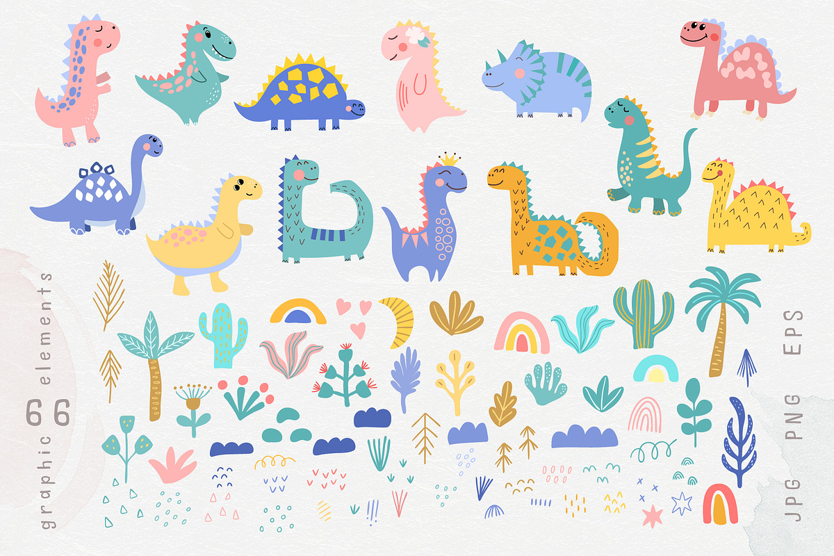Little Dino. Baby collection, an Animal Illustration by rinaletters (Photo 5 of 10)