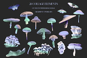 Holo Lilac Mushroomland Collage, an Object Graphic by Catch the Dream Art (Thumbnail 12 of 16)