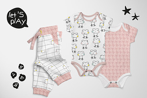 Black And White Kids Patterns Prints