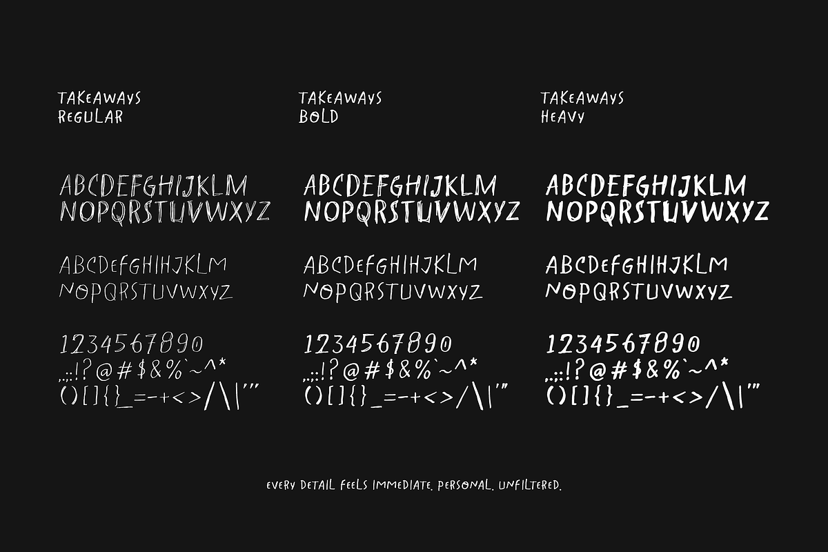 Takeaways - Handwritten Display Font, a Handwritten Font by Typeparties (Photo 10 of 10)