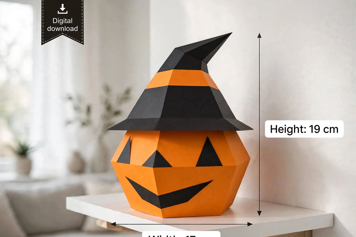 Pumpkin favor - 3d papercraft, a Card Template by PAPER amaze (Photo 1 of 4)