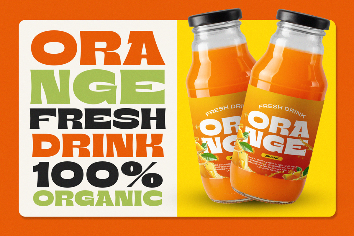 Bront-Olo – Retro Groovy Bold Font, a Sans Serif Font by kangfont Studio (Photo 6 of 10)