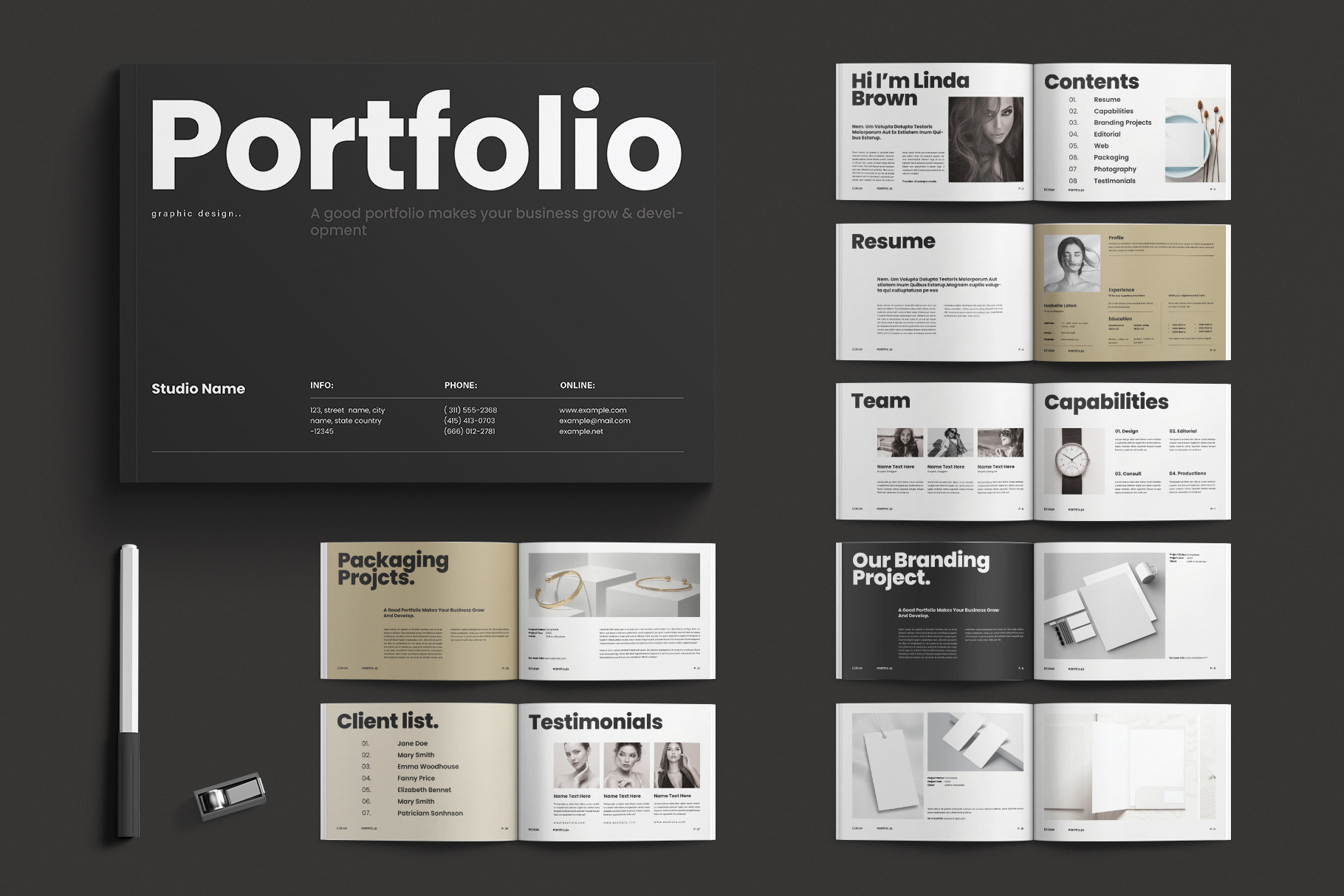 Graphic Design Portfolio Template