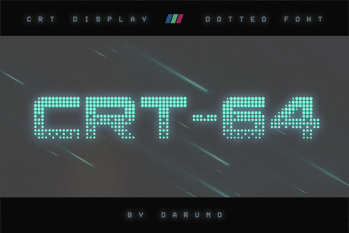 CRT-64 Dotted Font