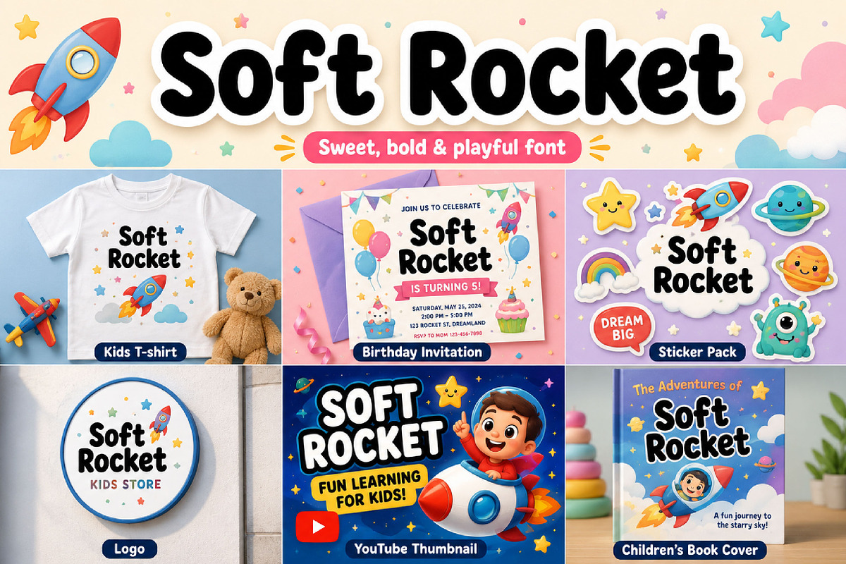Soft Rocket, a Slab Serif Font by Wow Magic (Photo 3 of 4)