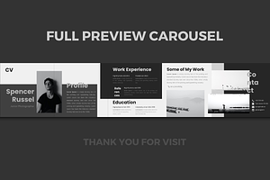 Pro Cv Resume Keynote Carousel