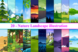 Nature Landscape, a Decorative Illustration by Digital Studio