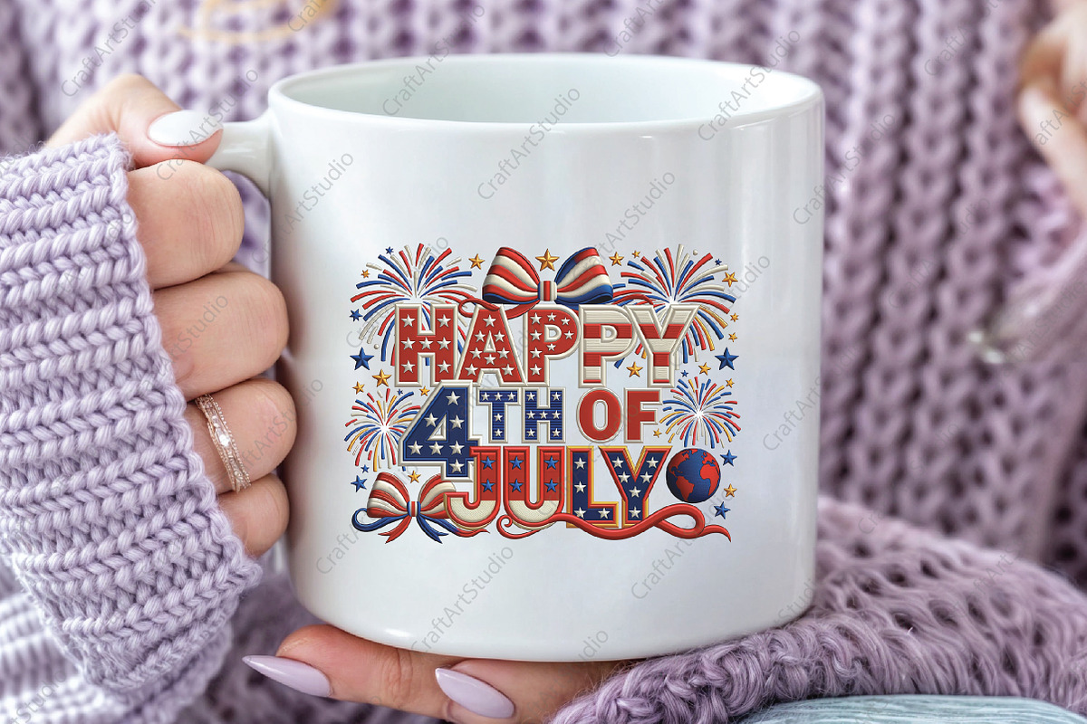 Happy 4th of July PNG, an Illustration by CraftArtStudio (Photo 3 of 4)