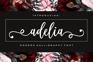 Adelia - Modern Calligraphy Font