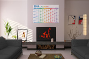2019 US Calendar Poster Template, a Templates & Theme by Pingebat (Thumbnail 3 of 4)