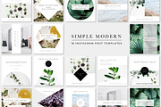 Simple Modern Instagram Pack, a Social Media Template by Bold Leap Creative (Thumbnail 1 of 3)