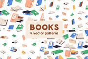 Paper books seamless patterns set, a Pattern Graphic by Good Studio (Thumbnail 1 of 9)