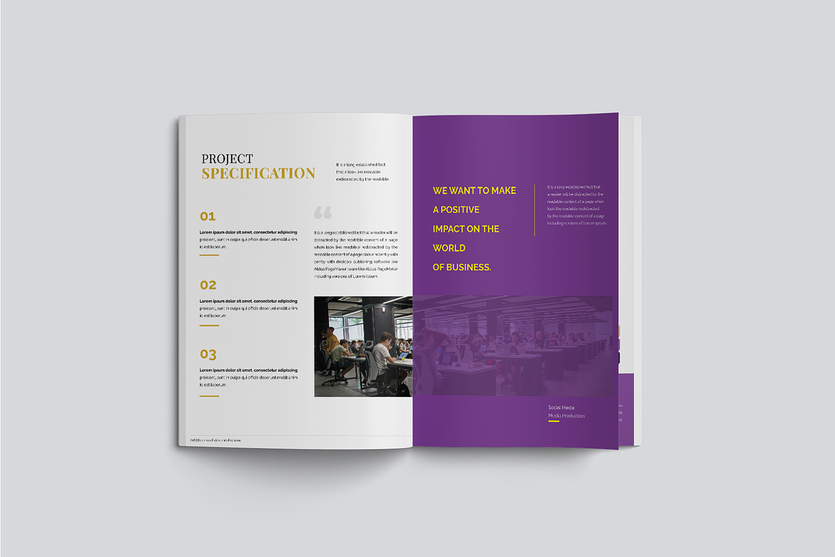 Project Business Proposal Template, a Brochure Template by TMint Play (Photo 4 of 8)