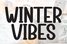 Winter Vibes | Script Font
