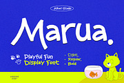 Marua - Playful Fun Display Font, a Sans Serif Font by Afkari Studio (Thumbnail 1 of 10)