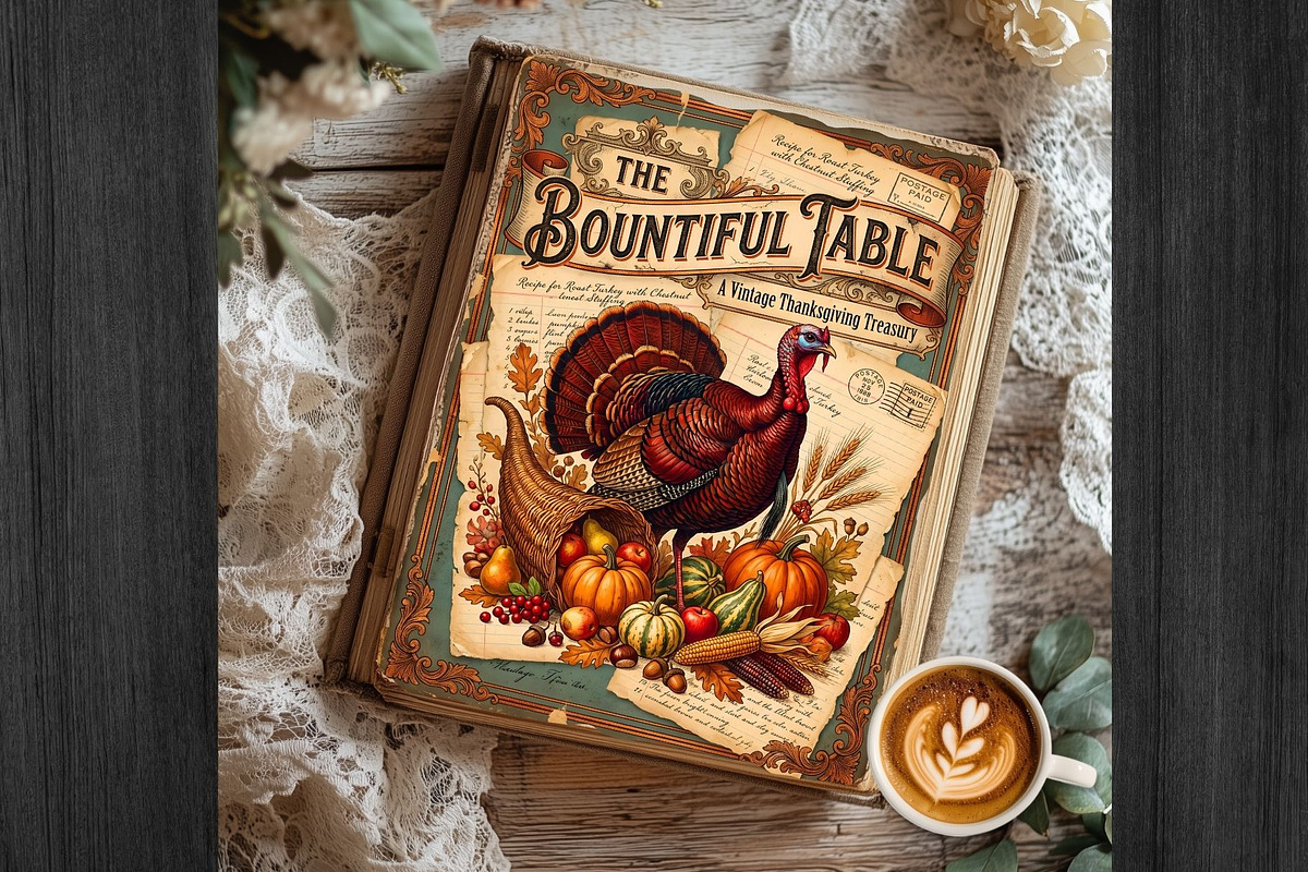 Thanksgiving junk journal Kit, an Object Graphic by ThatsDesignArt (Photo 3 of 21)