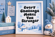 Christmas Font - Winter Bubble, a Handwritten Font by Mozatype (Thumbnail 6 of 7)
