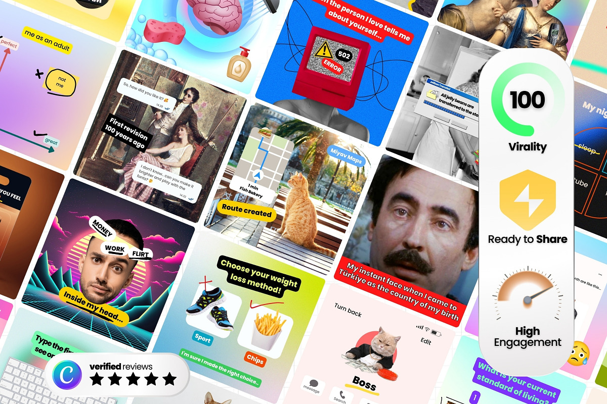 Funny Canva Templates for IG, a Social Media Template by Virall (Photo 2 of 10)
