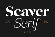 Scaver Font, a Serif Font by Glyphminds Studios (Thumbnail 1 of 10)