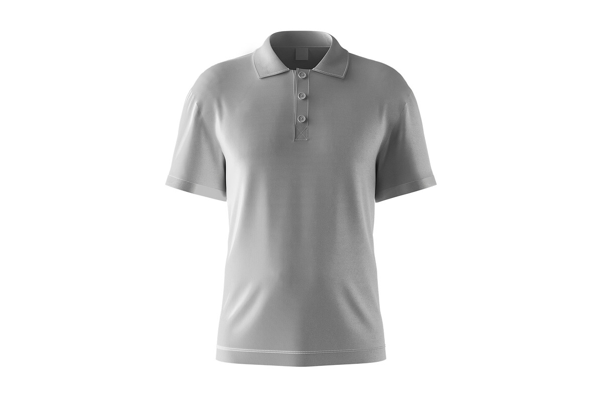 Polo T-shirt Mockup, a Shirt Mockup by mockupbuys (Photo 3 of 6)