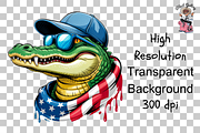 Alligator Png, Patriotic Png Bundle, an Illustration by Clipart Bloom (Thumbnail 10 of 11)