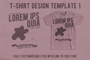 T-Shirt Design Template 1